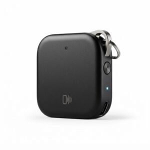 Wearable AI Voice Recorder with Keychain Attachment & Multi-Language Transcription
